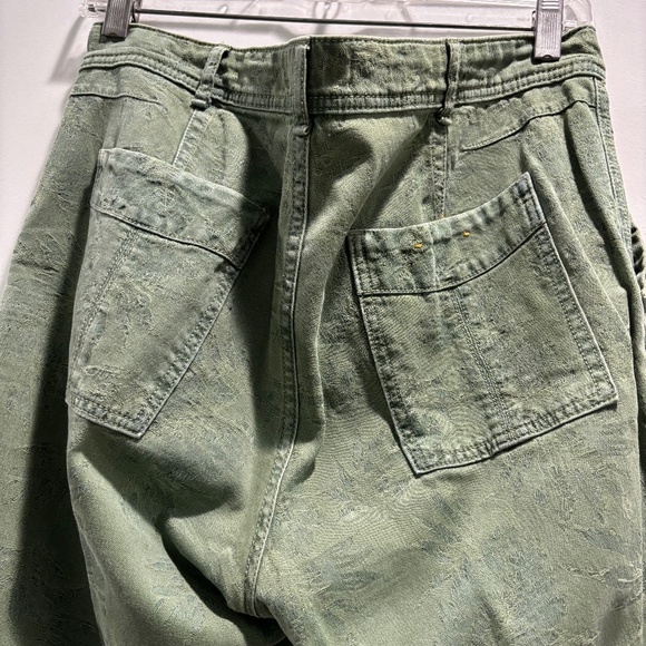 Anthropologie Green Cropped Pants - Picture 7 of 12